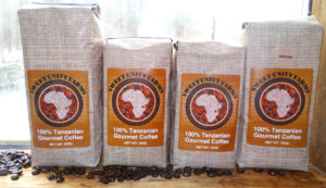 Packages of Sweet Unity Farms coffee. Photo courtesy of sweetunityfarmscoffee.com