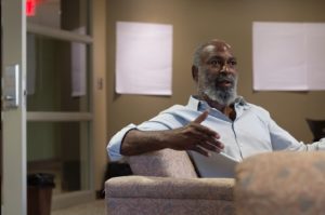 David Robinson speaks about Sweet Unity Farms at Kent State University, Tuesday, Sept. 20. Photo by: Jermaine Jackson. 